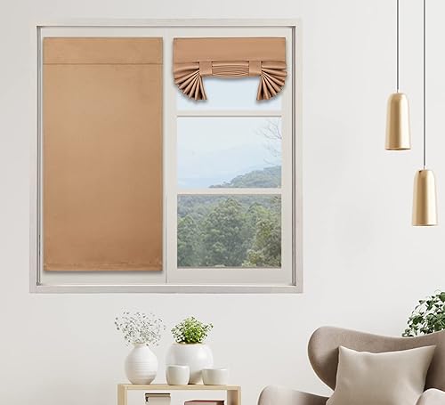 Miniatura 20 de PI Cortina Opaca para Puerta Francesa, Sombra de Ventana con Privacidad y Aislamiento Térmico, Cortina Larga para Vidrio/Puerta Corrediza, Sombra