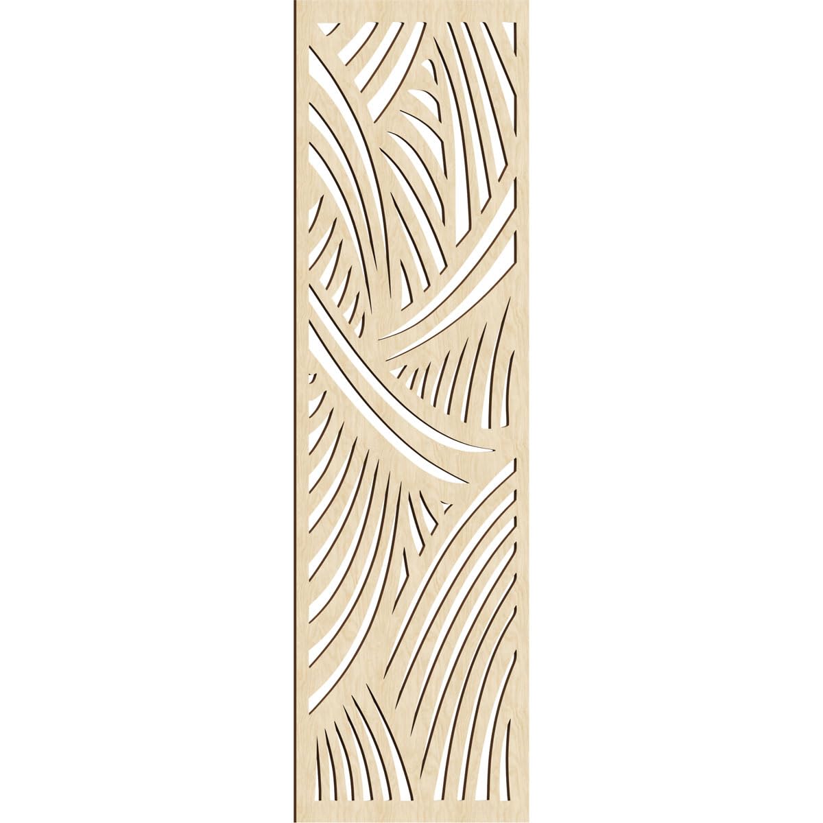 31 3/8"W x 79 3/8"H x 1/4"T Chester Decorative Fretwork Wood Wall Panels, Birch