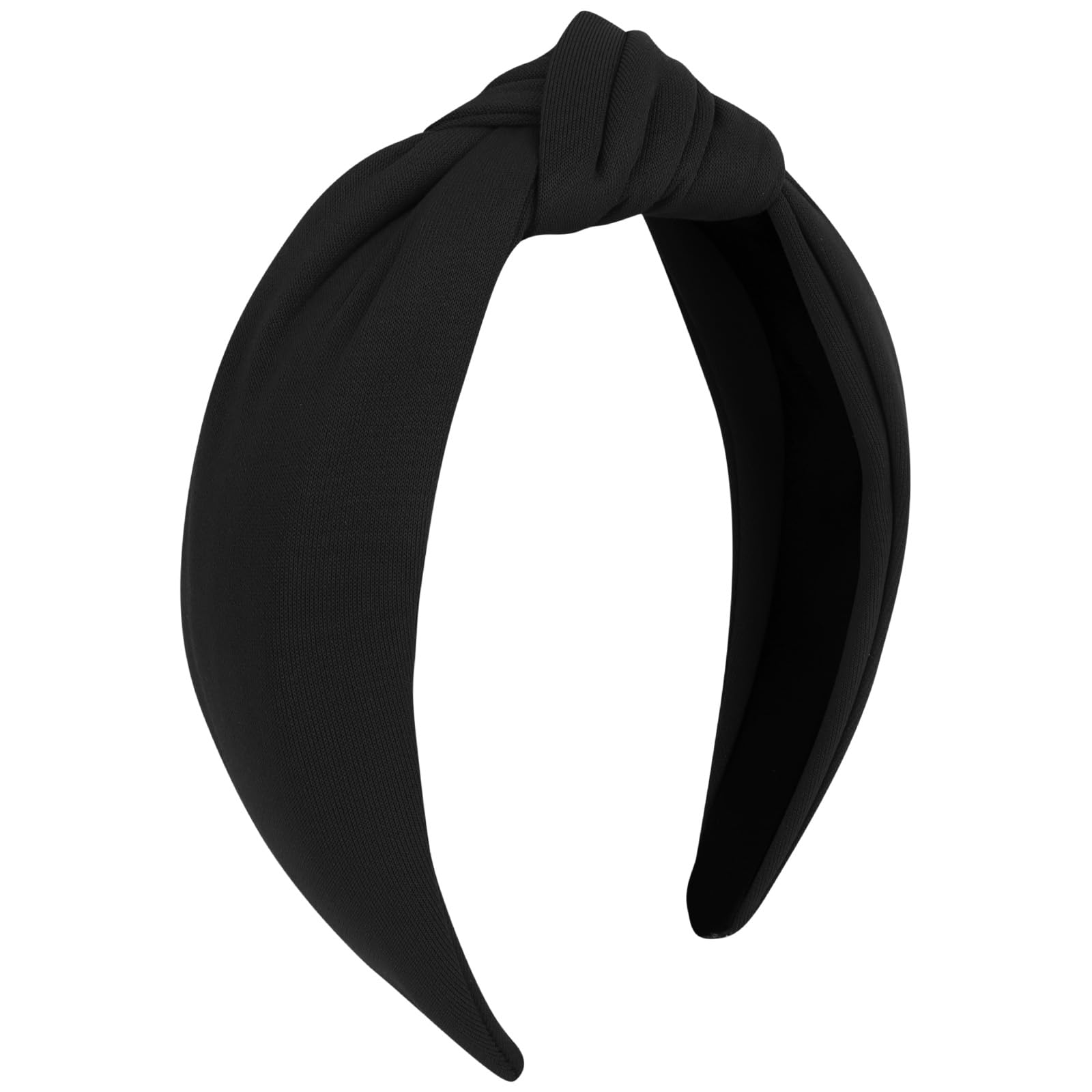 Amazon.com : Ondder Black Top Knot Headbands - Cloth Wide 