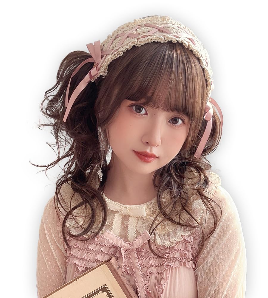 Amazon.co.jp: [ブライトララ] ウィッグ ロリータ ツインテール ピンク