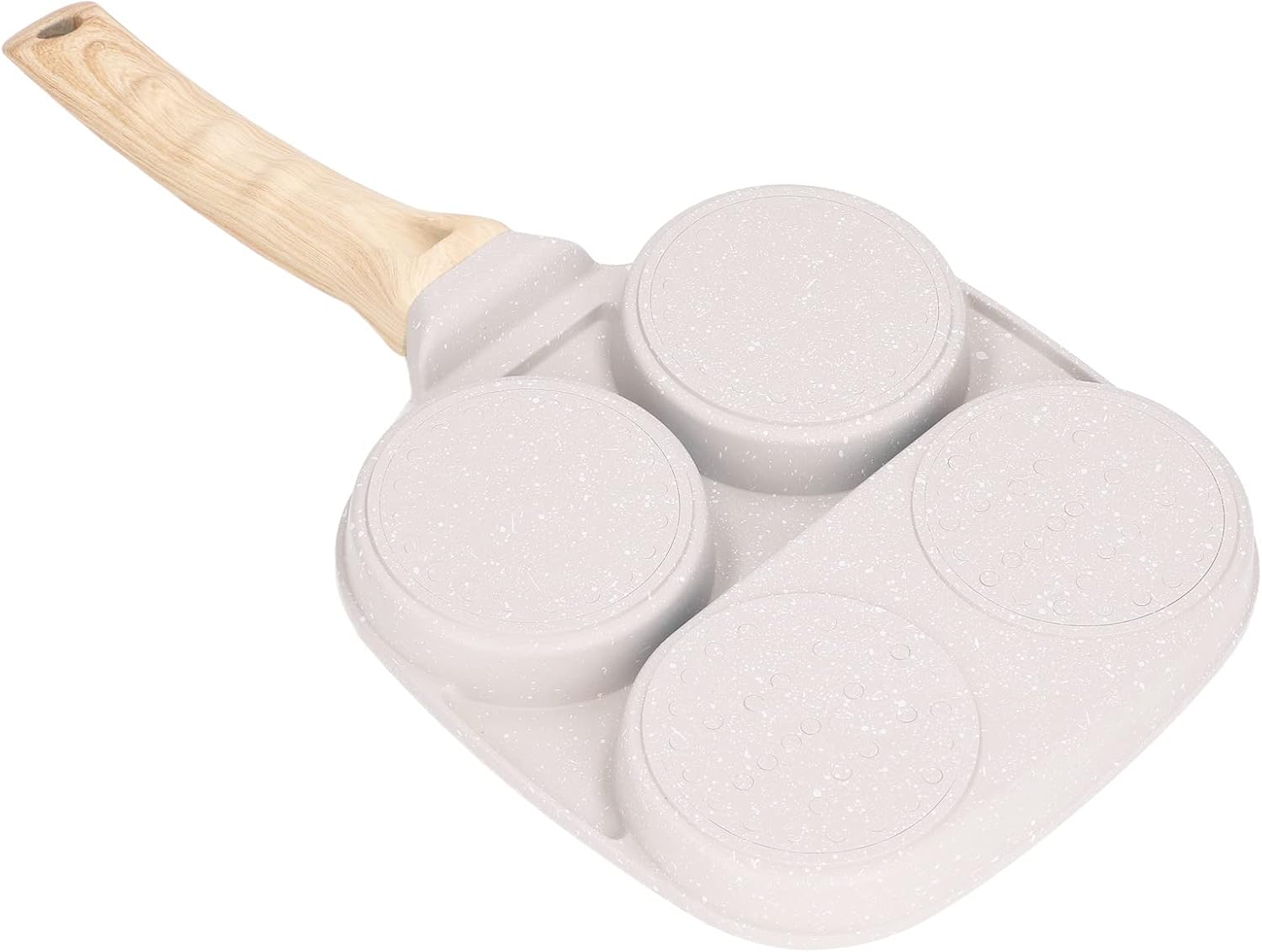 Zerodis Mini Nonstick Frying Pan, 3 Cups, Aluminum Alloy, Non-Stick, Electric Stovetop Compatible