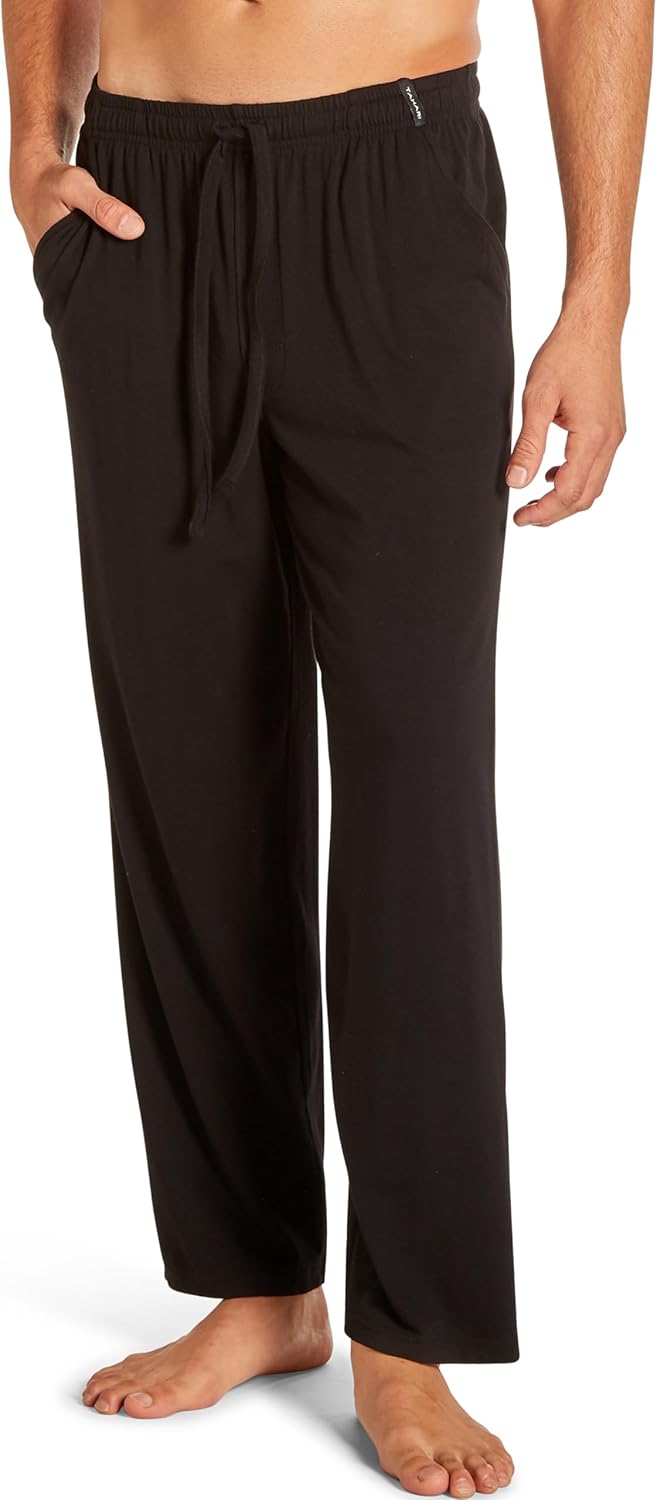 TAHARI Men's Ultimate Comfort Sleep Pant – Soft Cotton Blend, Relaxed Fit, Lightweight Lounge Pants
