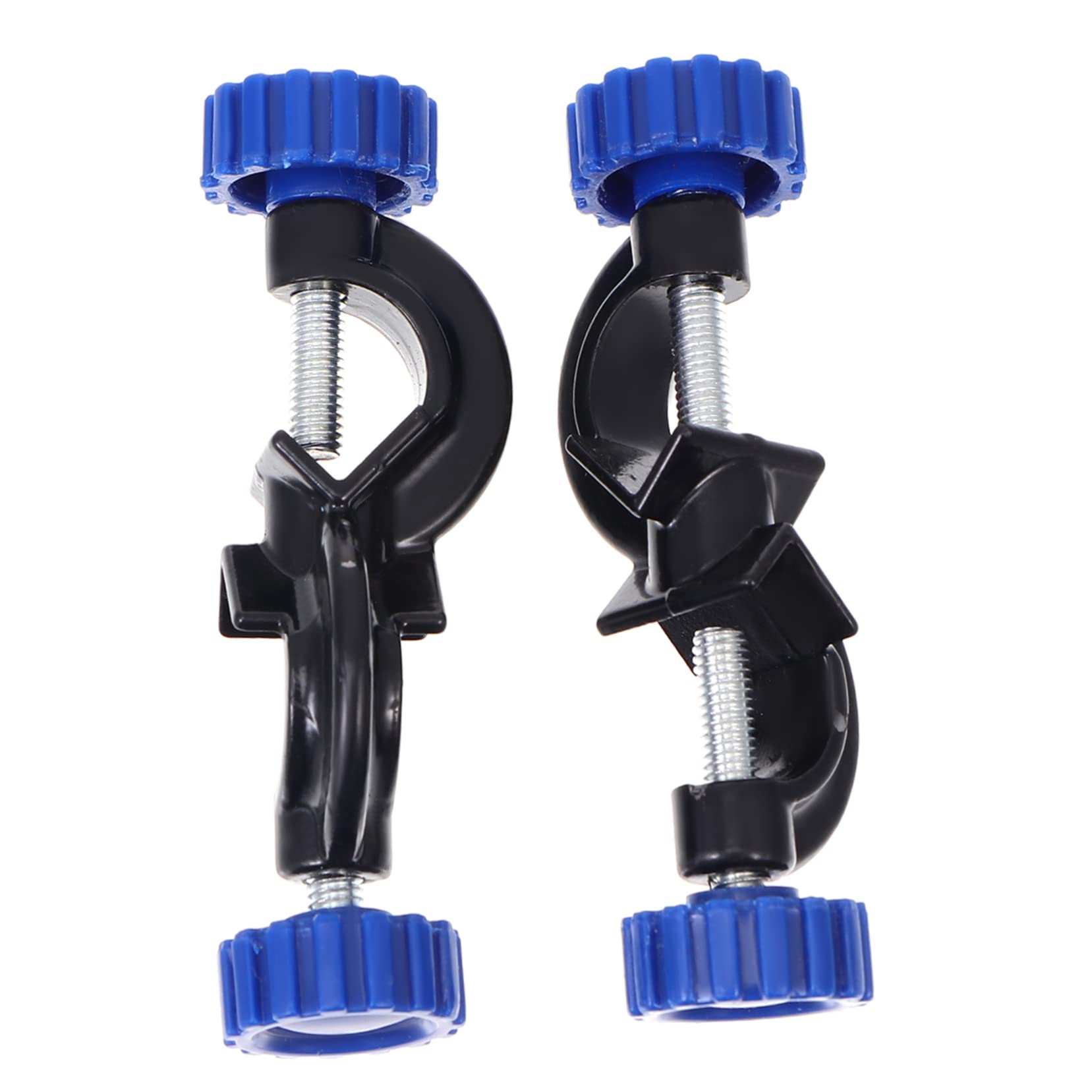 ULTECHNOVO 2pcs Cross Clip Double Top Wire Head Stand Clamp Test Tube Holder Clamp Bracket Head Clip Fixture Bosshead Clamps Holder Lab Stand Clamp Holder Cleaning Brush Aluminum Alloy