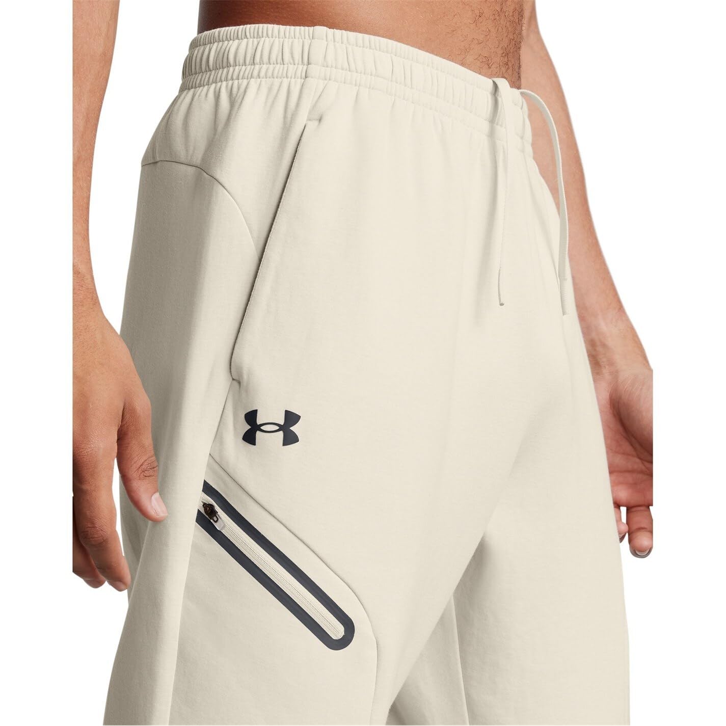 Under Armour UA Unstoppable Flc Jgr EU Erkek Sweatpant Summit White / / Black MD
