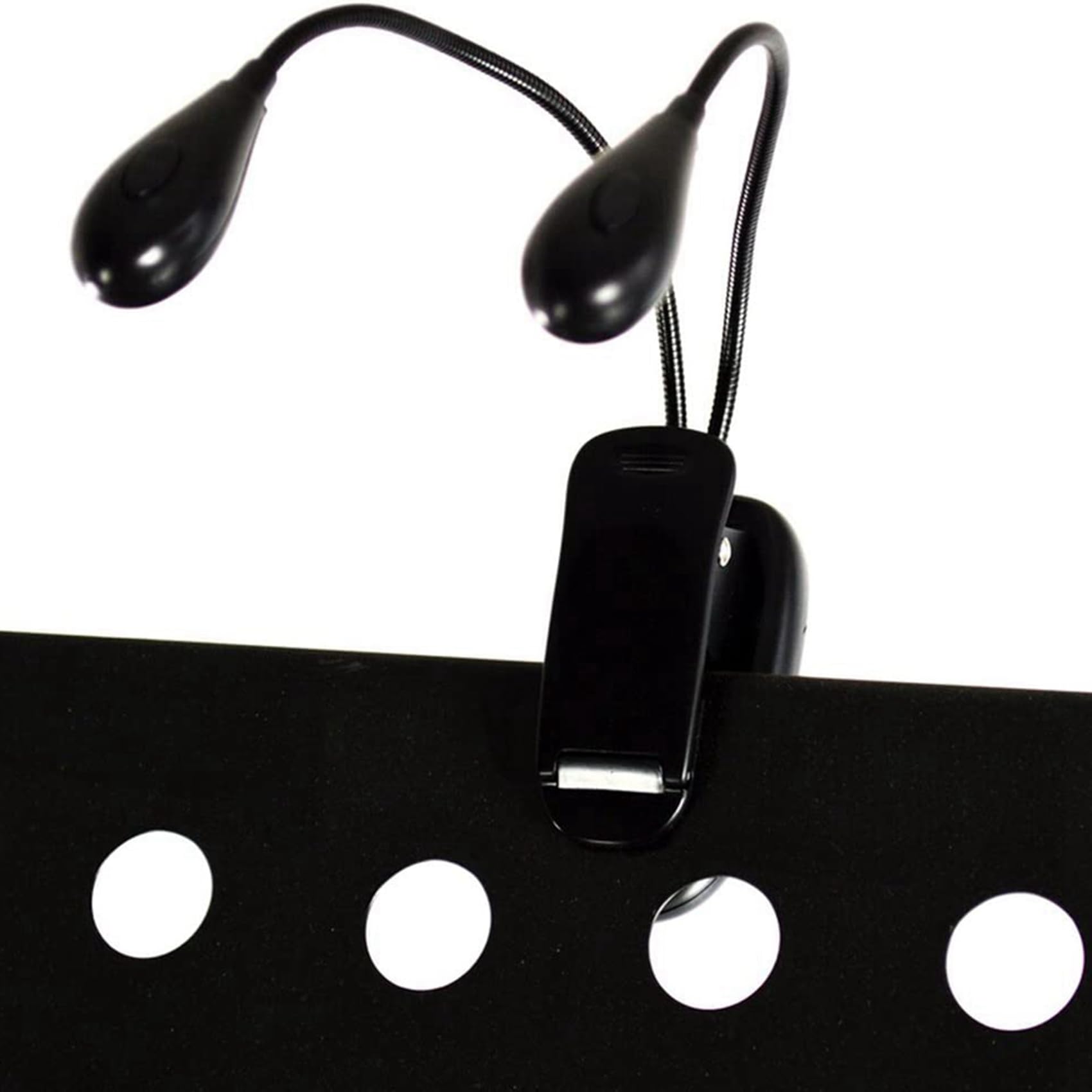 VENOAL 10Pcs Music Stand Light Clip on LED Book Lights Doppio Braccio Luci di Lettura per Libri a Letto 360 Gradi Clip Regolabile