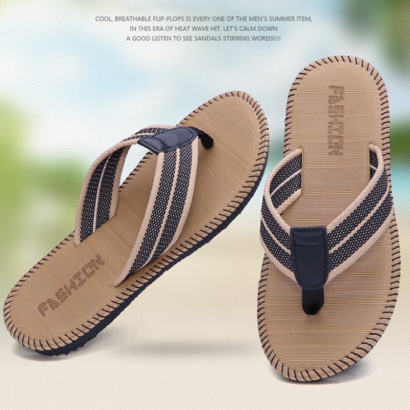Mens Purely handmade Flip Flops, Indoor and Outdoor Flip Flop Comfort Slippers for Beach4