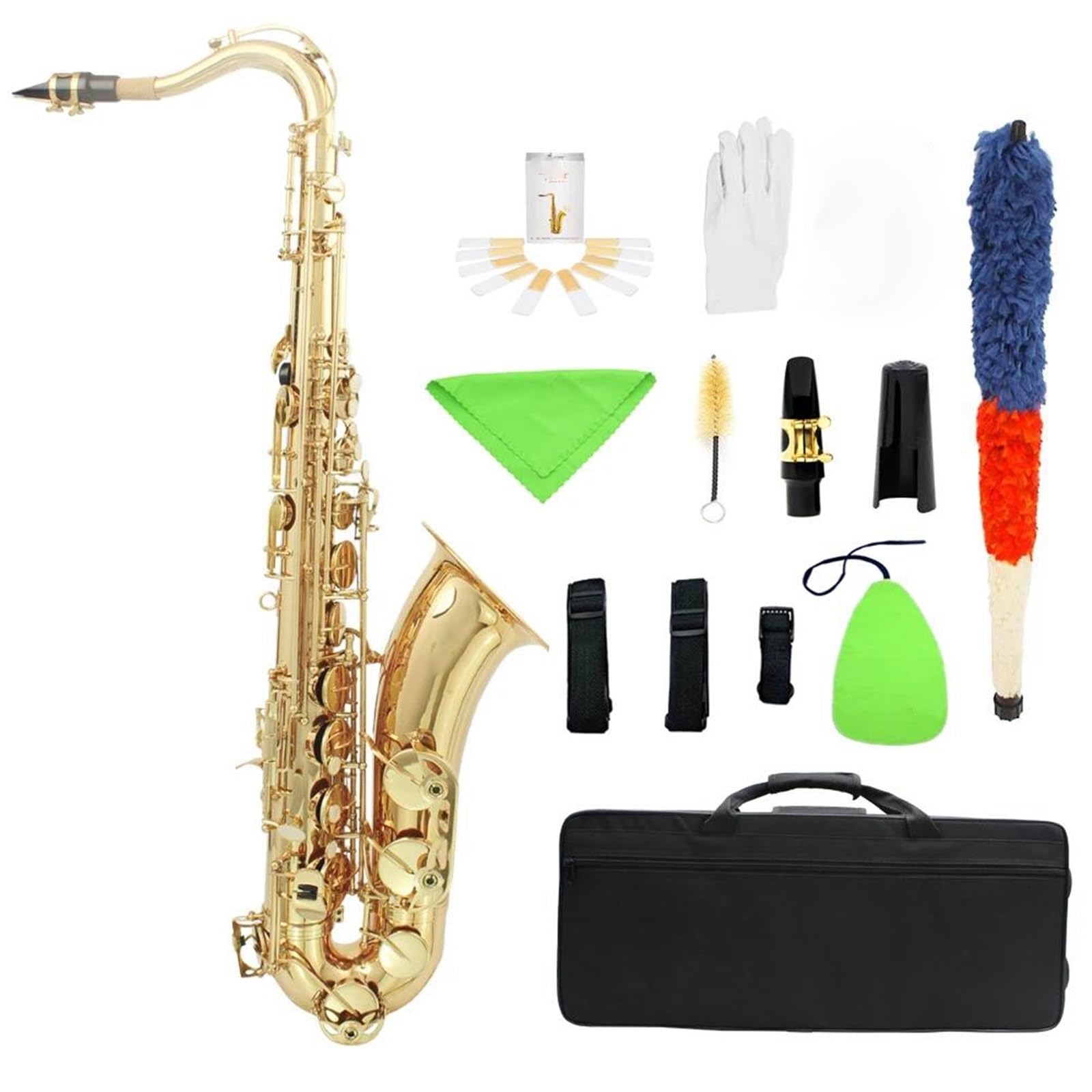 Profesjonalny Saksofon Saksofon Tenorowy Saksofon Dęty Blaszany Instrument Muzyczny Profesjonalny Mosiężny Instrument Dęty Drewniany Z Częściami