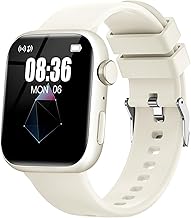 zaisia Smartwatch Uomo Donna, 1.85" Orologio Smartwatch con Chiamare/Rispondere, Molteplici modalità Sportive con Contapassi/Sonno/Cardiofrequenzimetro, IP68 Smart Watch per Andorid iOS