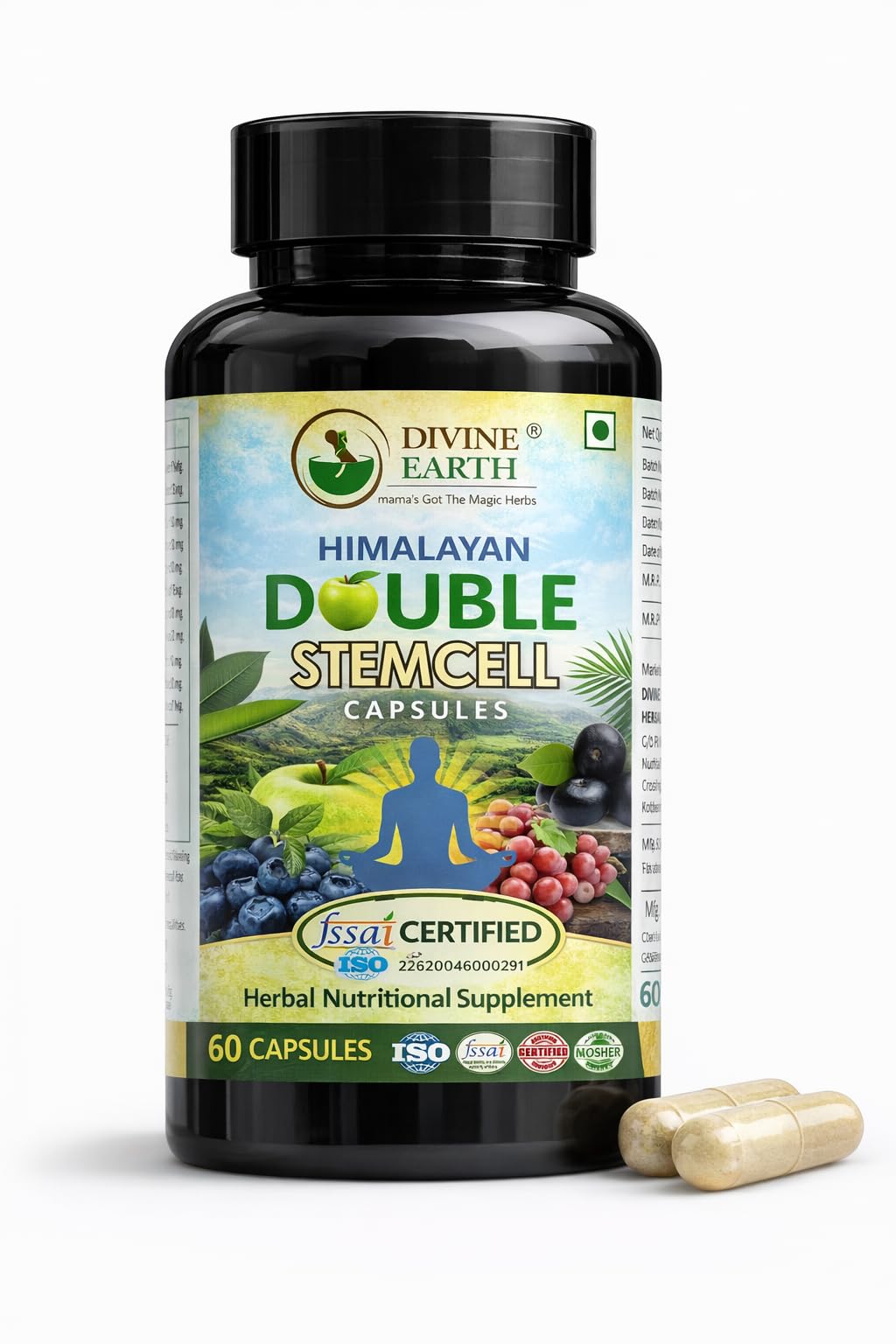 Double Stemcell Capsules 60 Capsules | Apple & Grape Stem Cell