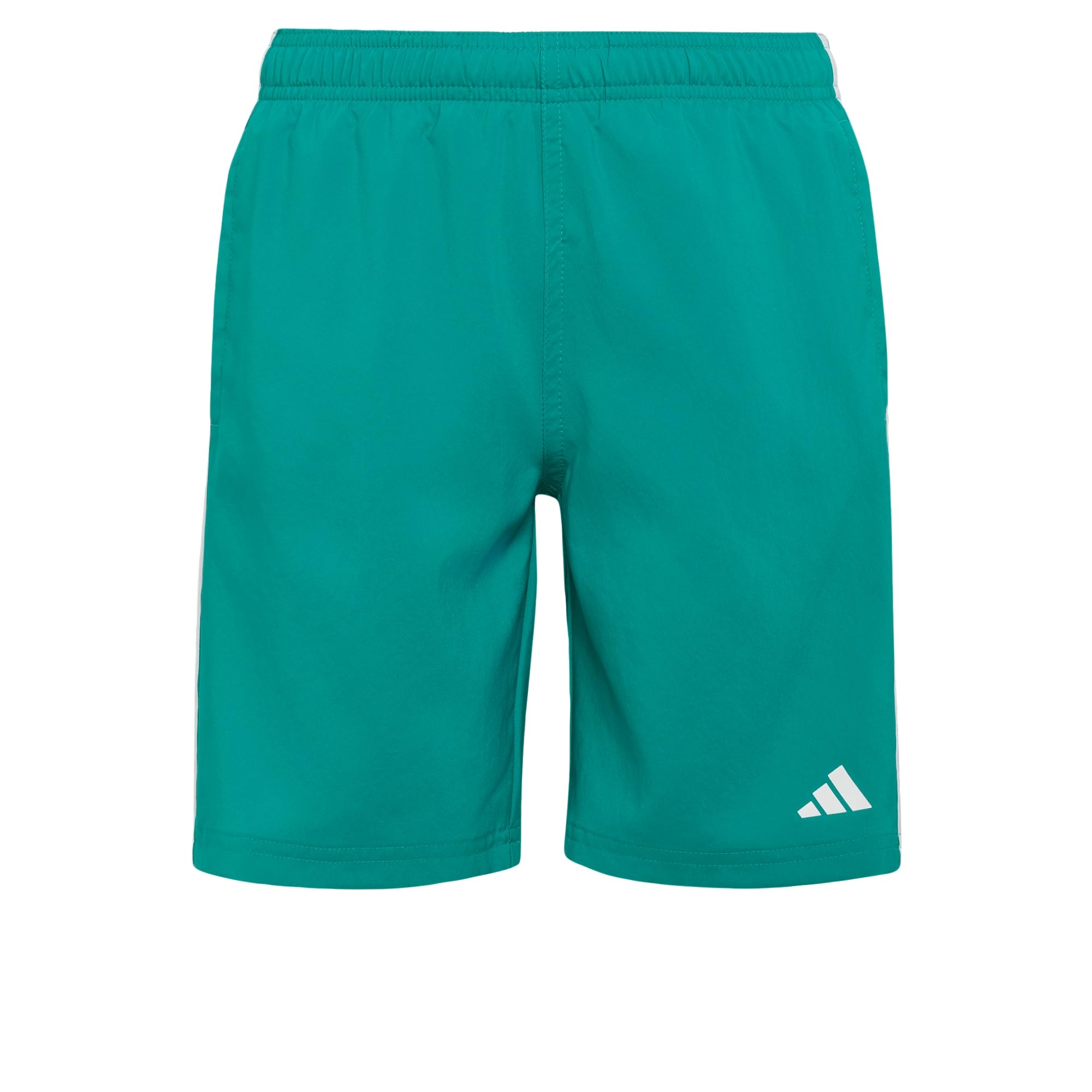 adidas Boy's 3-Stripes Swim Kids Swimwear, Equipment Green/White, 15-16 Years