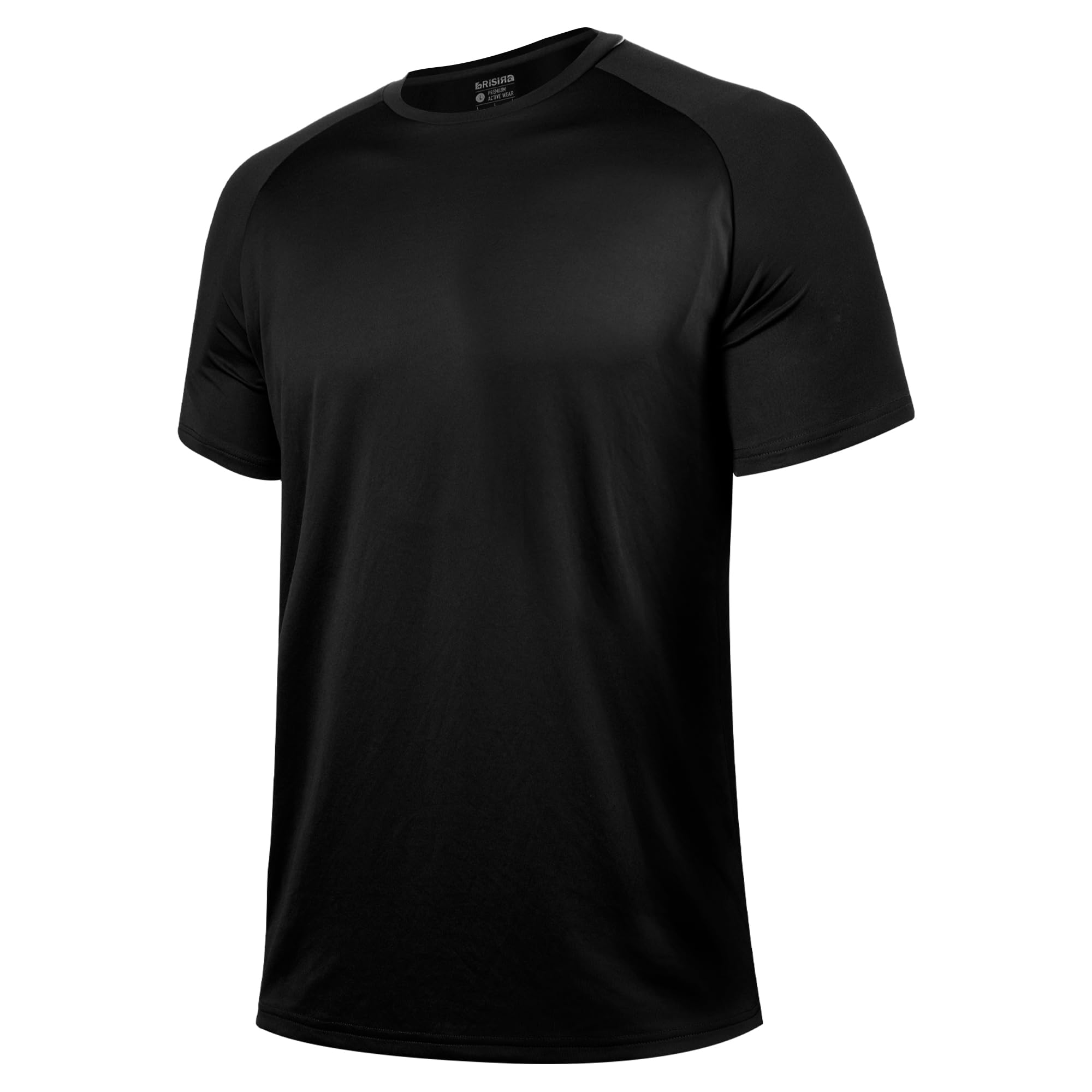BRISIRA Coolmax Cooling Workout Shirts for Men Quick Dry Moisture Wicking Gym Tshirts Athletic Active Short Sleeve Tees