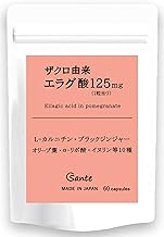 日本サンテ エラグ酸 125mg × 60日分 日本製 サプリ L-カルニチン ブラックジンジャー α-リポ酸 イヌリン 60粒