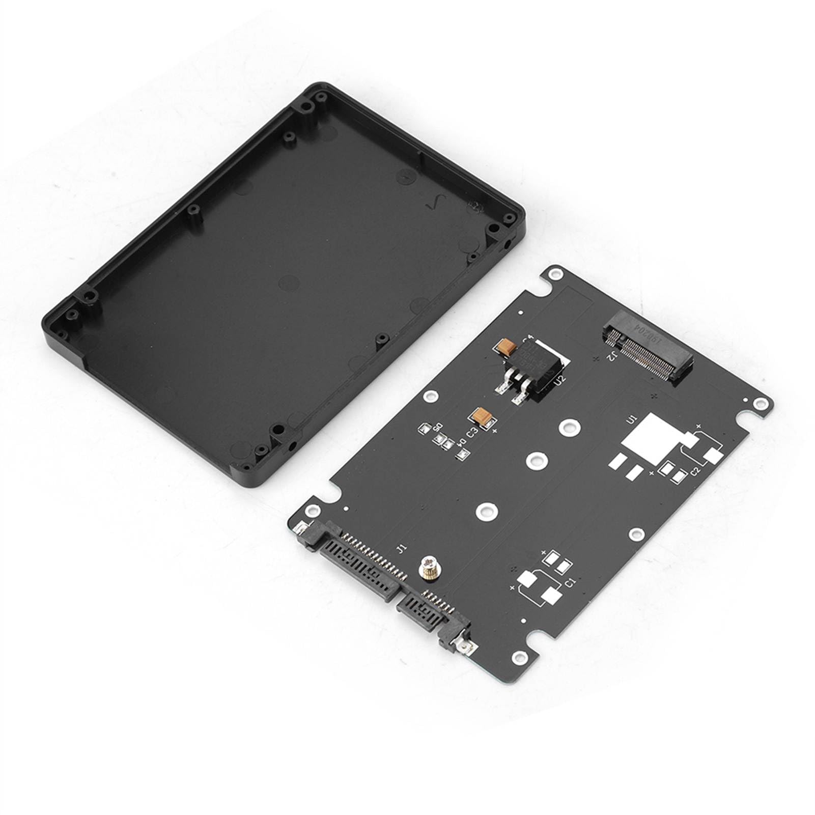 Zoeyilan M.2 SSD NGFF to SATA Adapter Card, Converter Adapter, Solid State Drive Converter Card for Upgrade M.Book Air (Black)