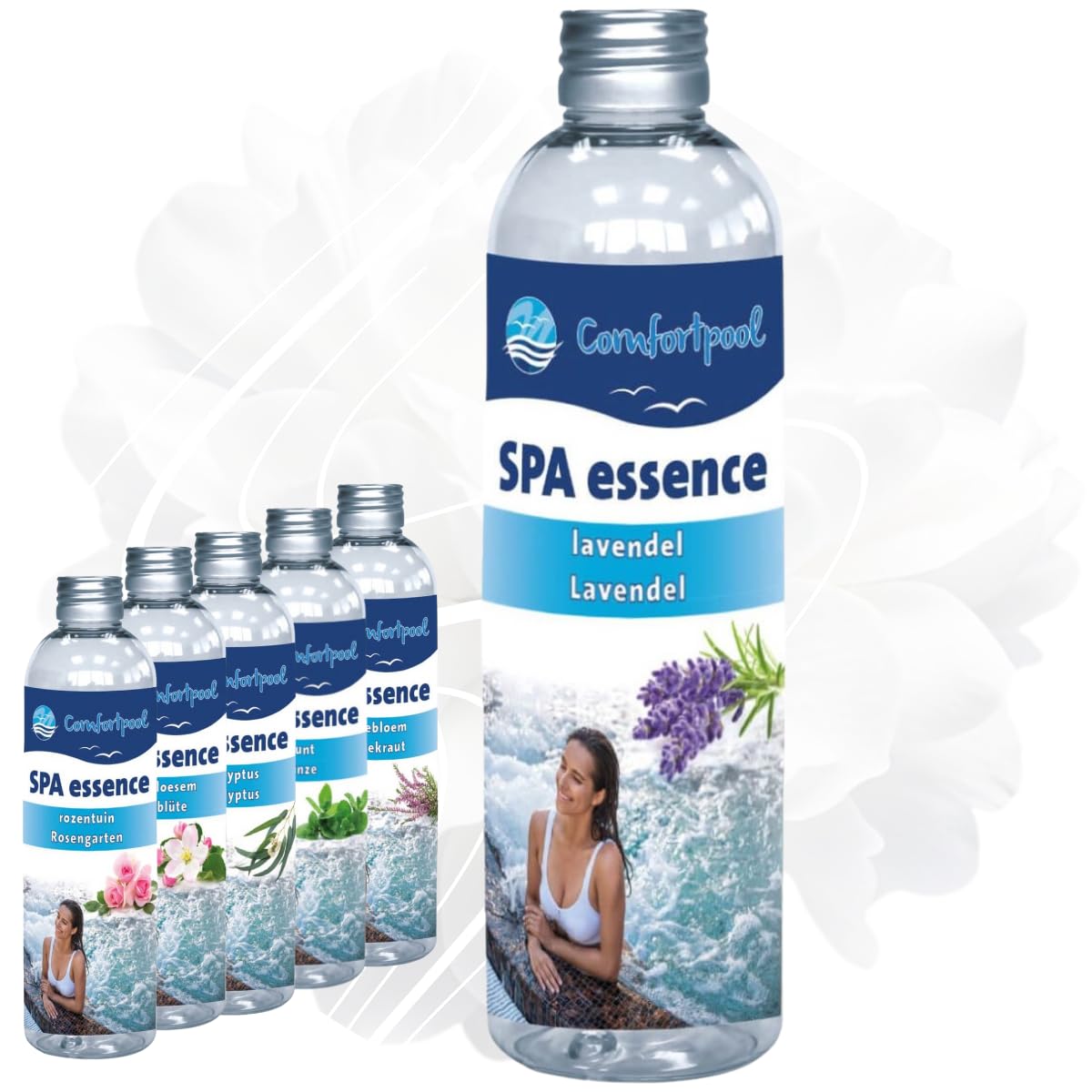 SPA Essence Aceite de baño | Aceite aromático de Lujo para SPA o Jacuzzi | Varios Aromas | Fragancia | (Lavanda)