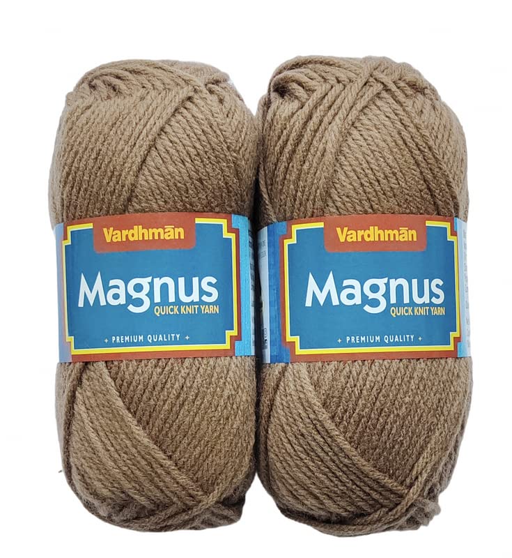 Vardhman Magnus Wool, 200 gm Thick Yarn (1 Ball /100 Gram Each) Best Used with Knitting Needles, Crochet Needles Wool Yarn for Knitting Dyed Shade no- 13