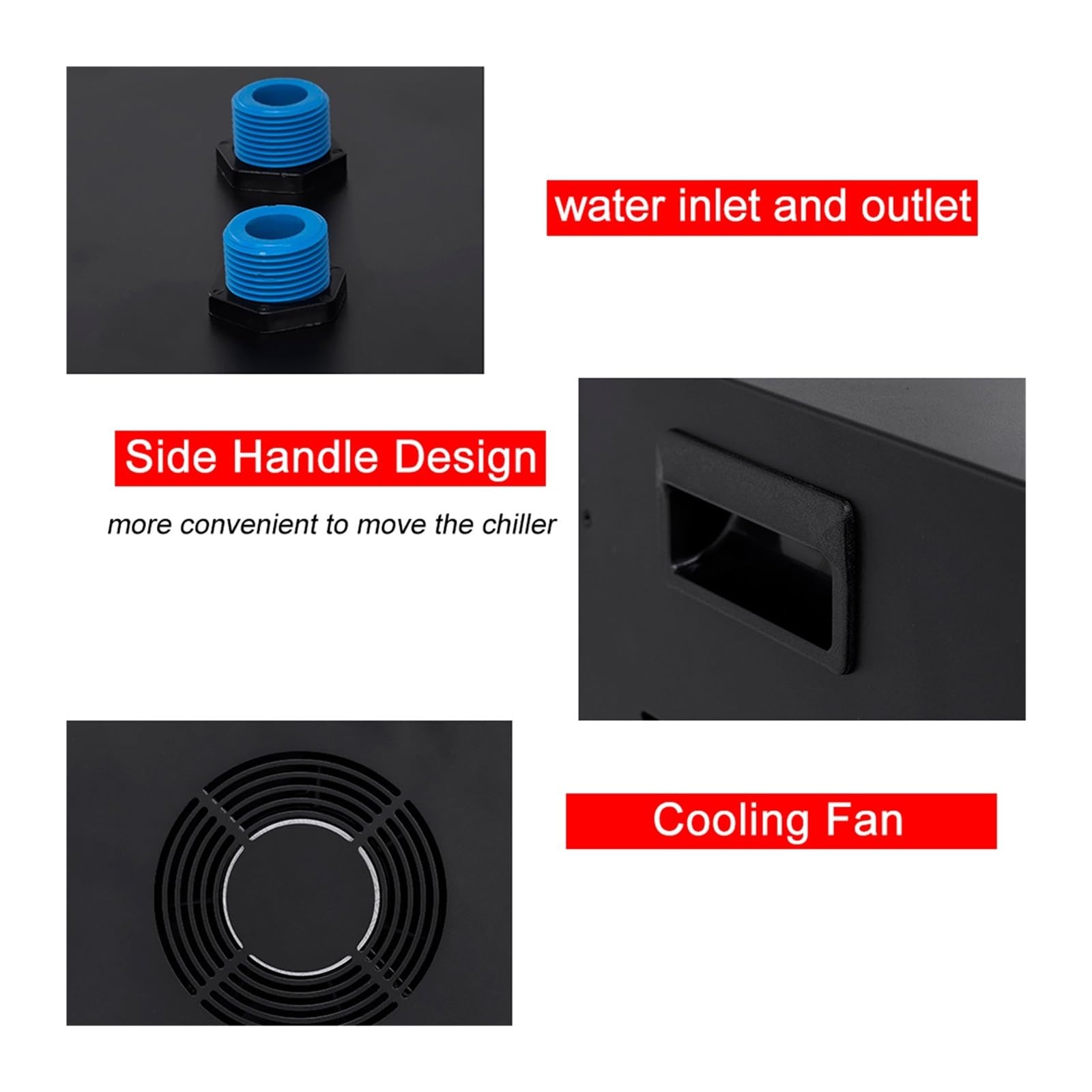 Grand Refroidisseur d'aquarium for 300L Poisson/planté/crevette/Marin/réservoir de Corail 1/3 Refroidisseur d'eau système de Refroidissement Accessoires d'aquarium