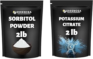Sorbitol Powder 2lb and Potassium Citrate Powder 2lb – Multipurpose Combo for Culinary, Beverage & Formulation Uses | Value Combo Pack