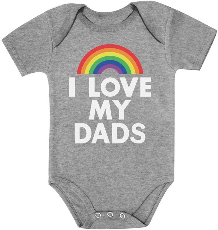 Tstars Pride Baby Bodysuit - Rainbow Infant One Piece Love Equality Gift for LGBTQ Parents