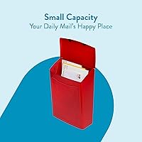 Vista 64 de Buzones arquitectónicos 2681B Buzón de pared Marina color negro, pequeño