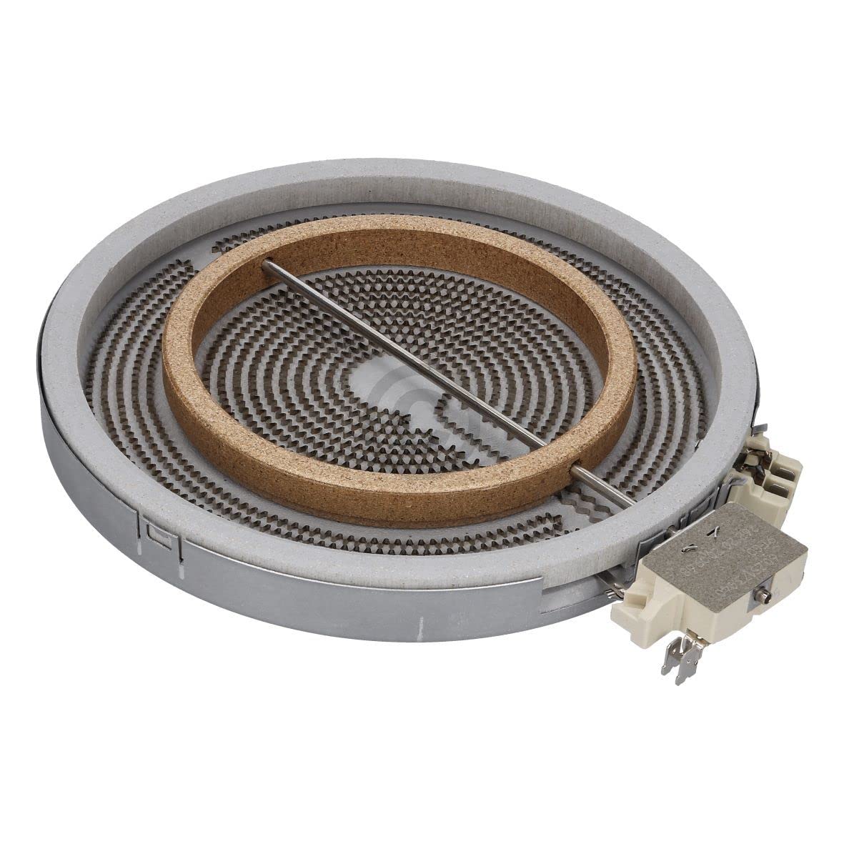 Zweikreis Strahlheizkörper 2000/1000 Watt 230mm für Glaskeramikkochfelder kompatibel mti EGO 10.51216.412 Zweikreis-HiLight-Heizkörper kompatibel mit Miele 4342391