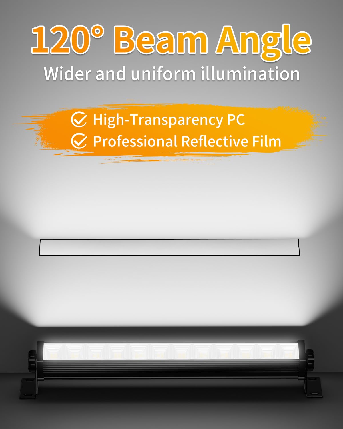 40W LED Shop Lights with 6 6FT Cord Swtich 5400LM Plug in Garage Light 6000K Daylight Work Lights — view 8