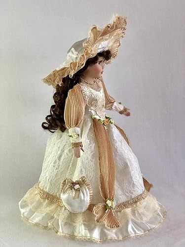Miniatura 2 de J.Misa Collection Muñeca victoriana de porcelana de pie de 18 pulgadas con soporte, 18 pulgadas de alto