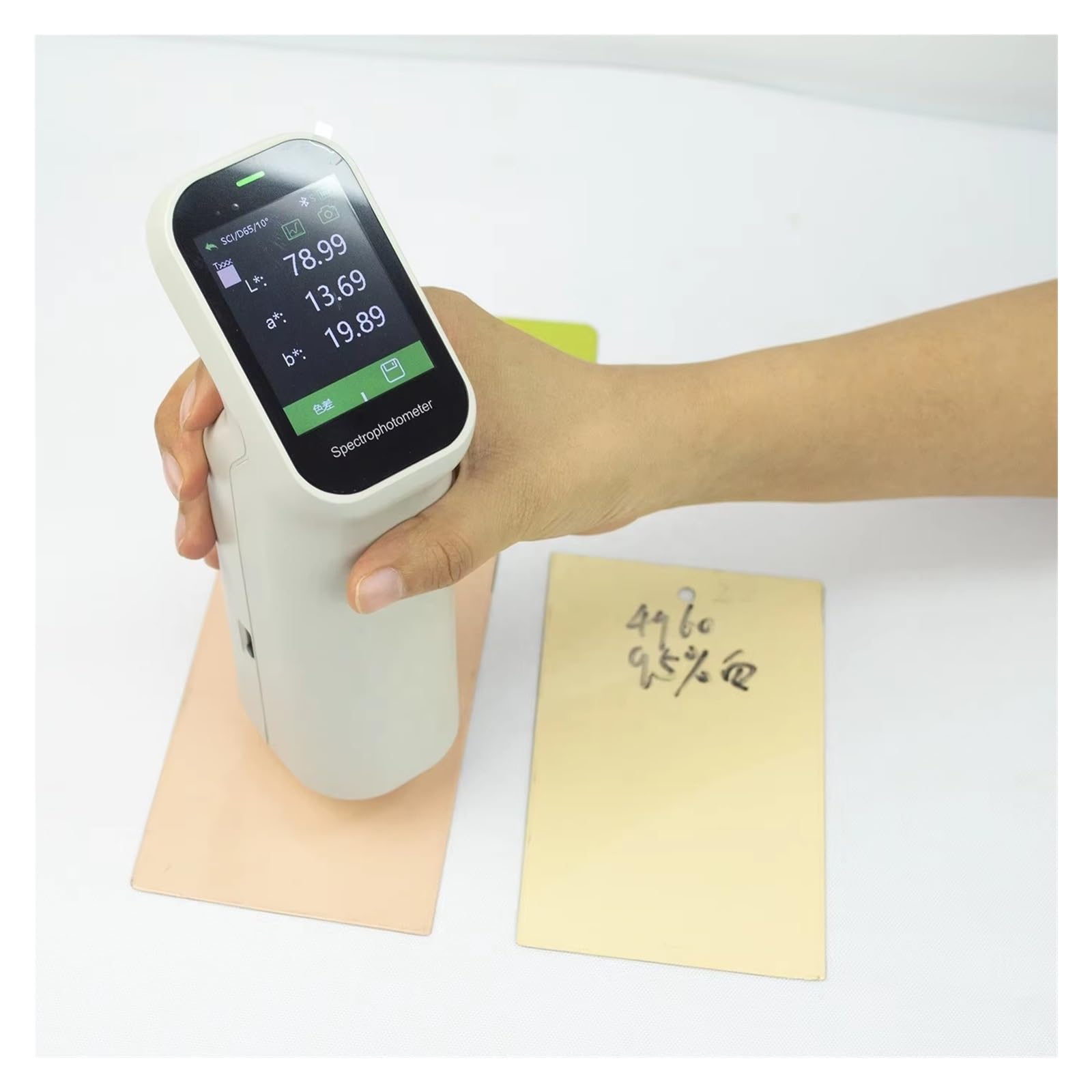 Espectrómetro, DS-210 ColorMeter Espectrofotómetro Herramienta De Medición Color Alta Precisión Con Pantalla Táctil