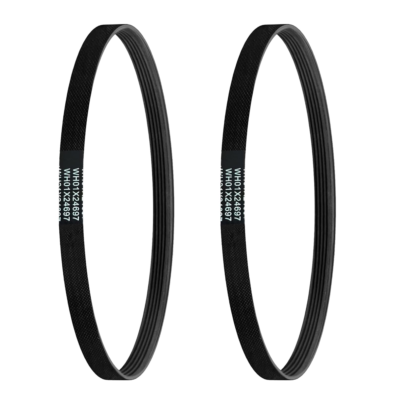 Photo 1 of 2 PCS WH01X24697 Washer Drive Belt Compatible with GE Washing Machine, Replace AP6037512, 4585709, PS11767488, for Home and Commercial Washers