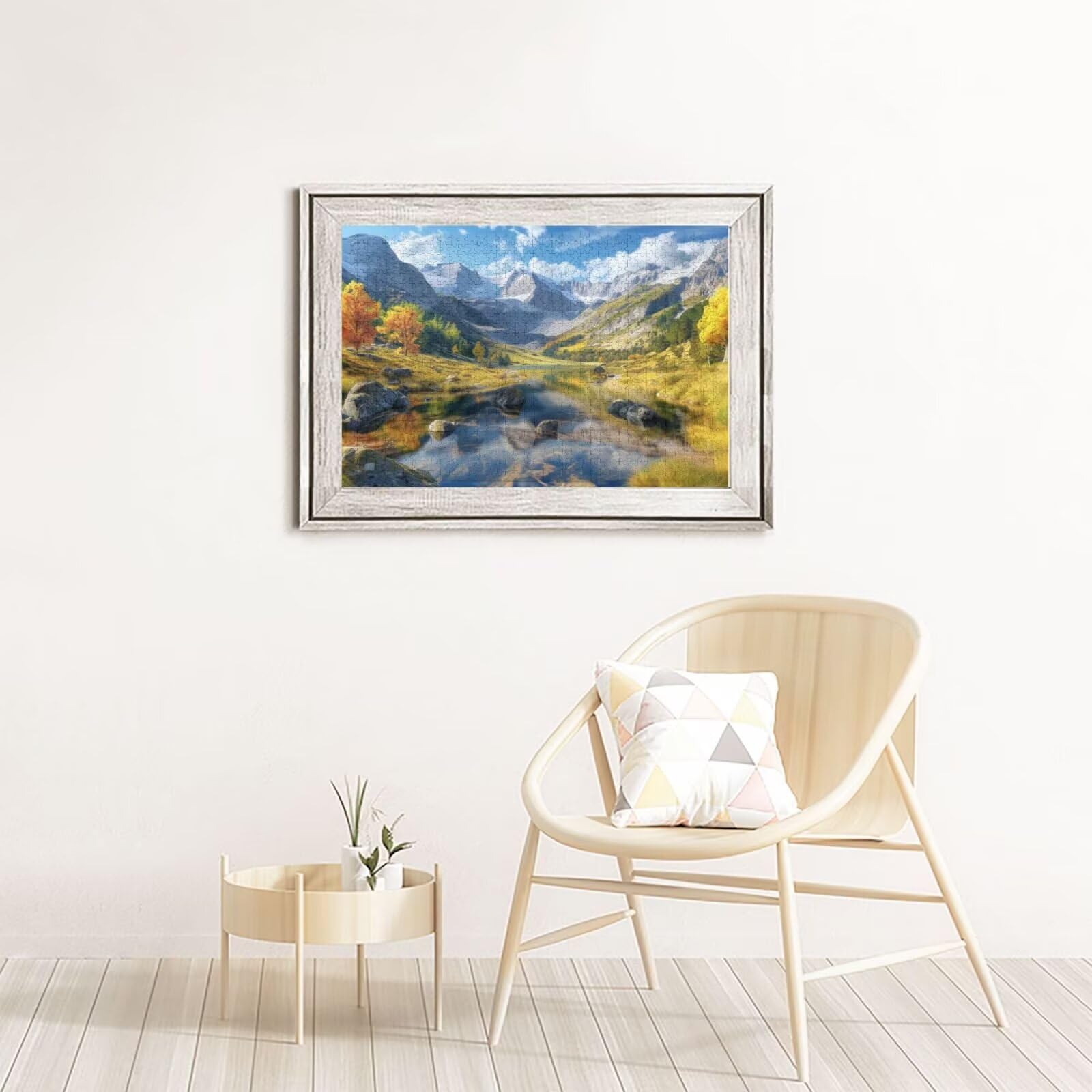 Puzzles Paisaje 1000 Adultos, Puzzle Montaña con Cajas y Cartel, Juego Clásico de Puzzle Arte para Entretenimiento Adultos, Regalos de Decoración del Hogar para Pasatiempos Creativos de Mujeres 2T-804
