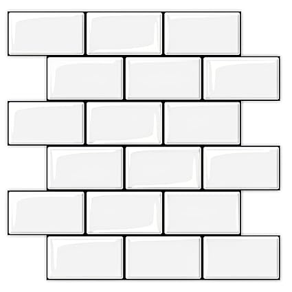 WOWSTAR Thicker Peel and Stick Tiles Backsplash, 12