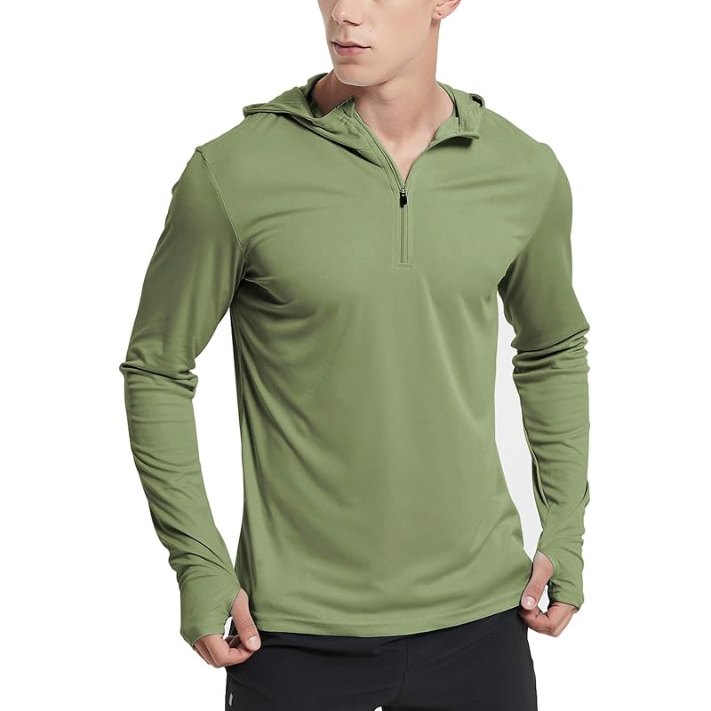 running shirt with hood