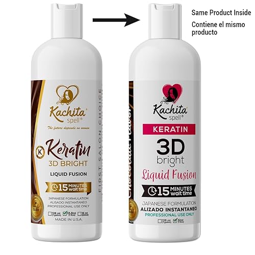 Miniatura 3 de Kachita Spell 3D Hight Bright Keratin Tratamiento de queratina brasileña Tratamiento de alisado de chocolate, sistema de alisado y alisado para