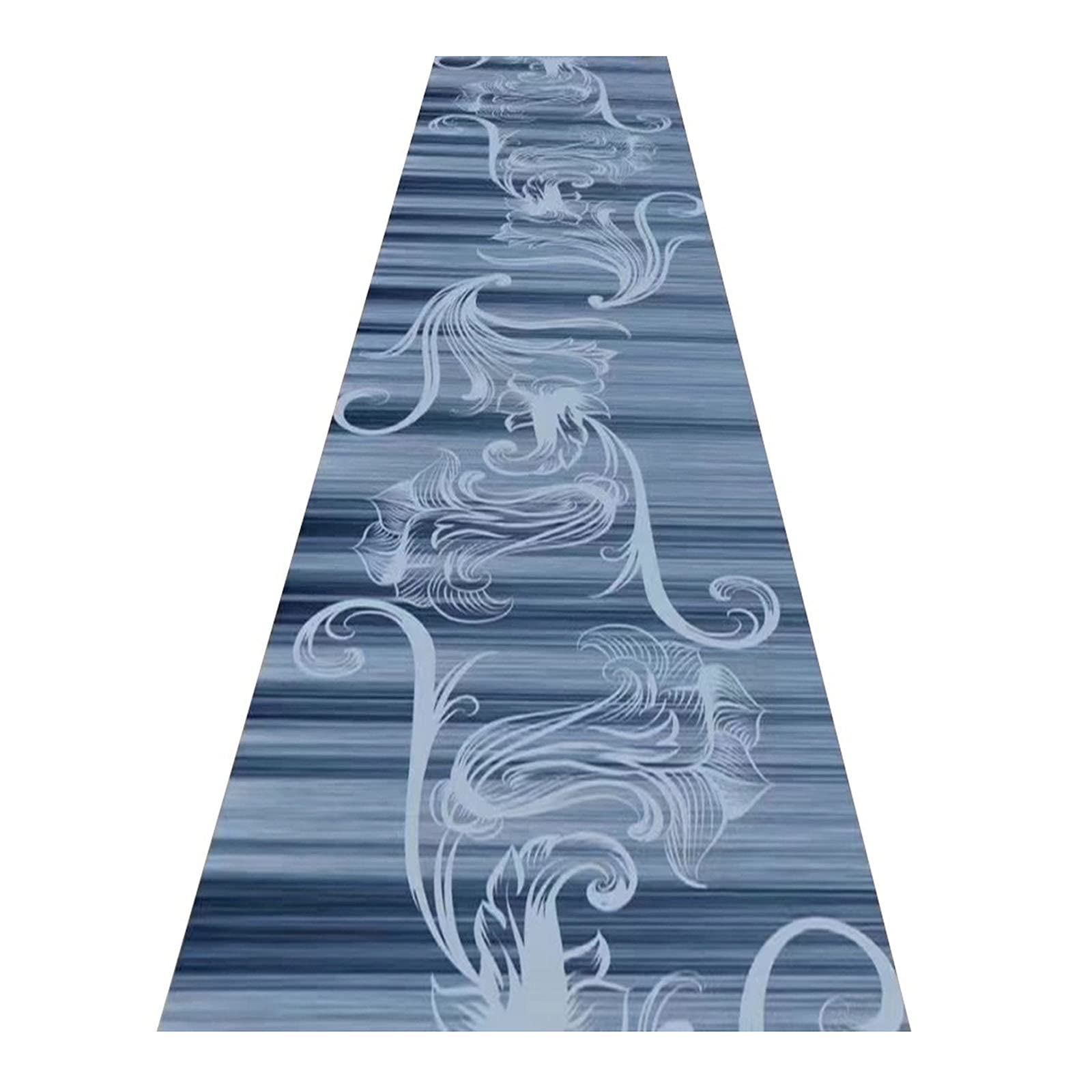 Alfombras de pasillo azul moderno: moqueta suave y abstracta para entrada