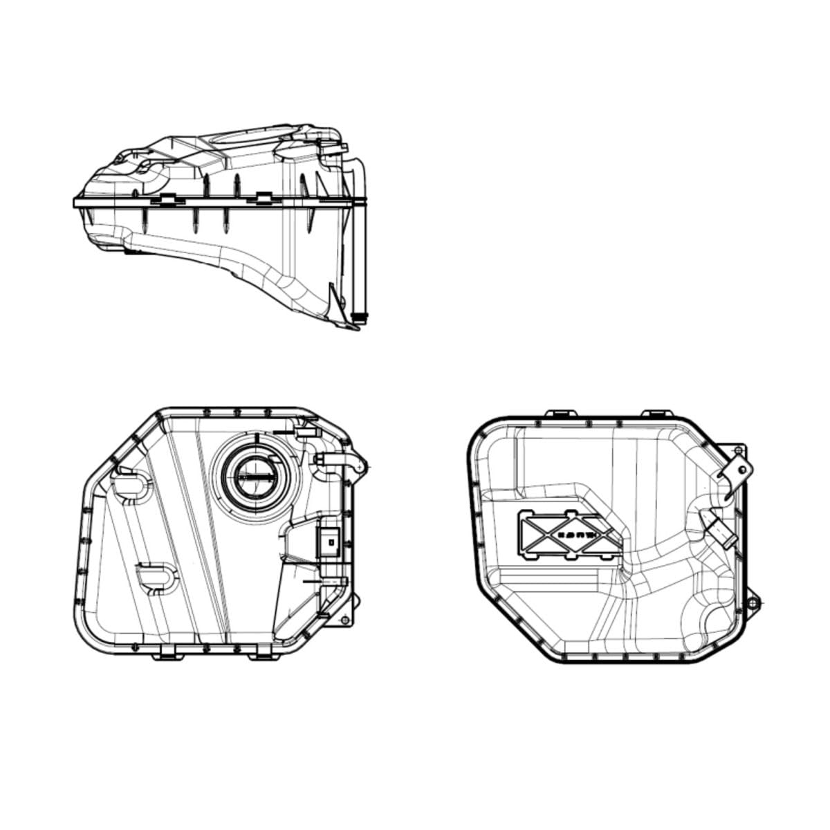 NRF Serbatoio compensazione, Refrigerante 454032 | Compatibile con: AUDI Q3, Q7, PORSCHE CAYENNE, VW TOUAREG