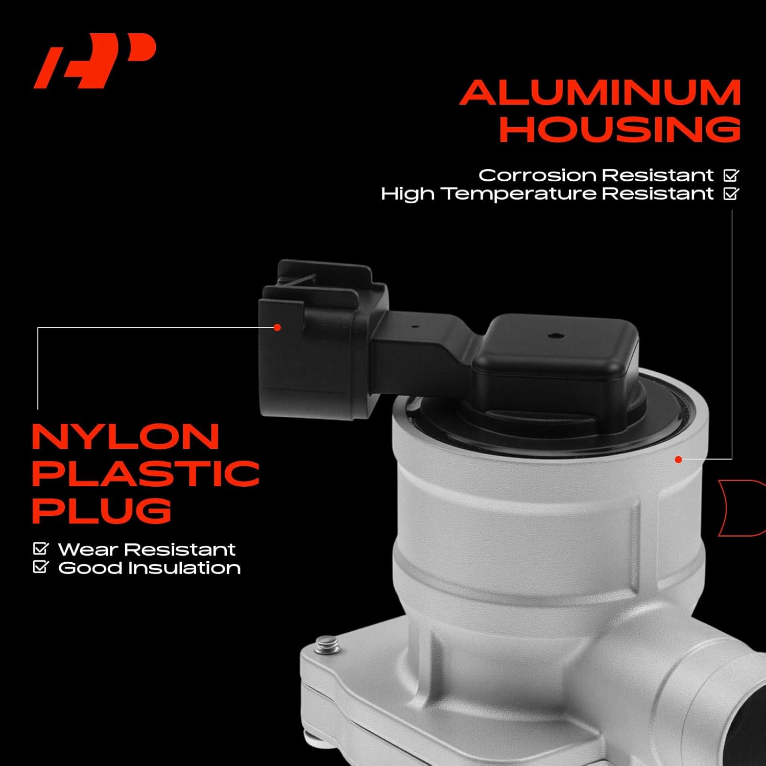 A-Premium Secondary Air Injection Check Valve, Air Pump Check Control Valve, with Gasket, Compatible with Buick 2005-2009 LaCrosse, 2008 Lucerne, 2005-2009 Allure & Pontiac 2005-2008 Grand Prix, 3.8L