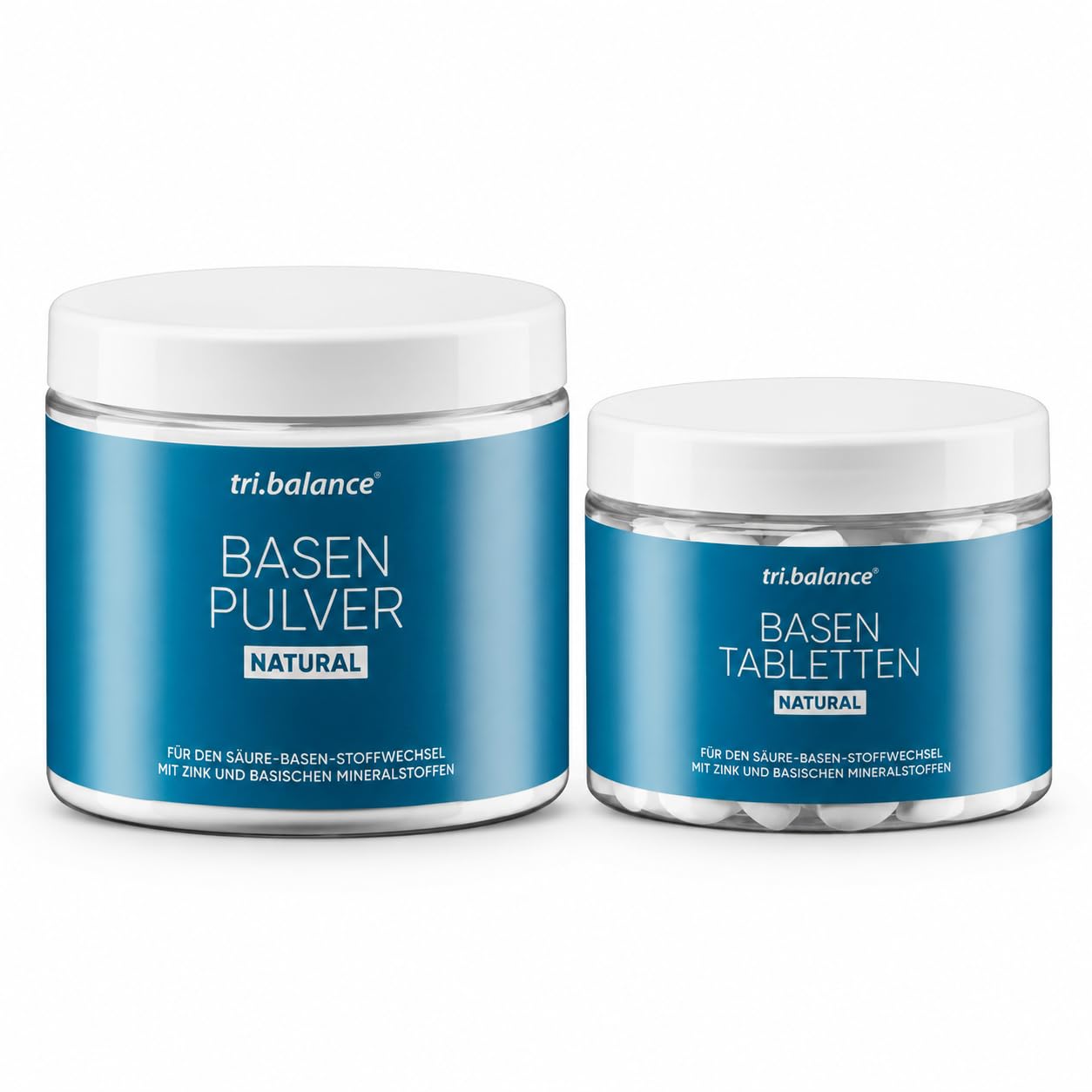 tri.balance Basenpulver NATURAL + Basentabletten NATURAL | 2er Bundle
