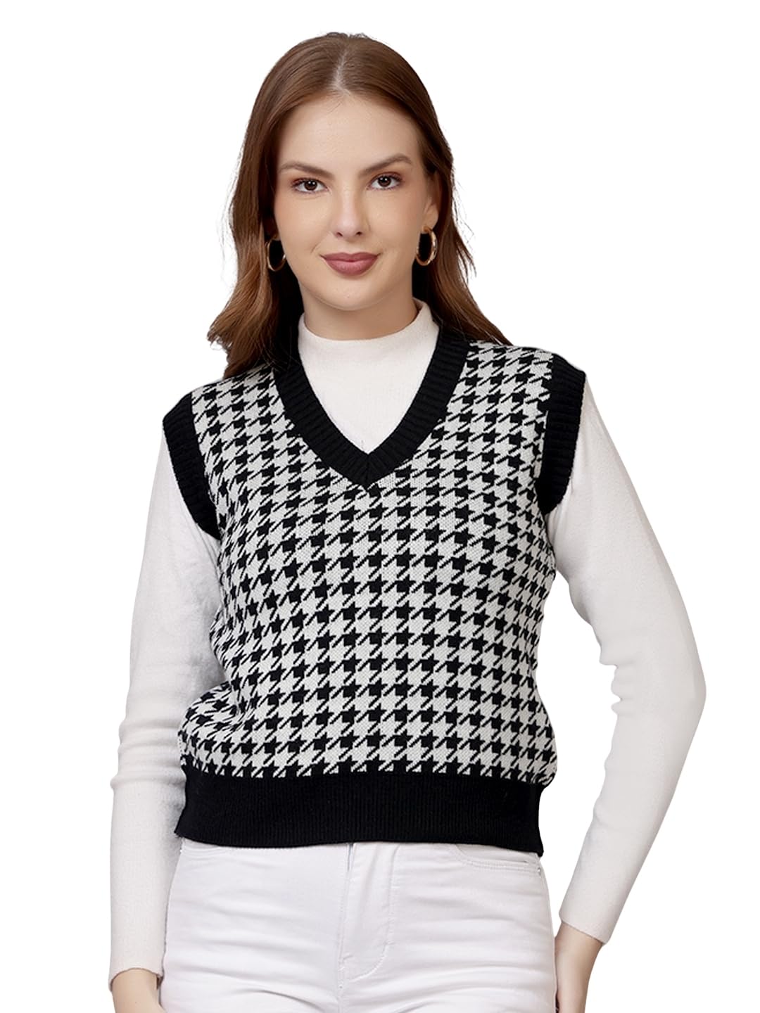 Women Knitted Sleeveless Sweater