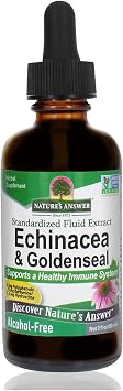 Natures Answer Enchinacea & Goldseal | Supports a Healthy Immune System | Super Concentrated Pure Extract | Alcohol-Free, Gluten-Free, Vegan & Kosher Certified 2oz