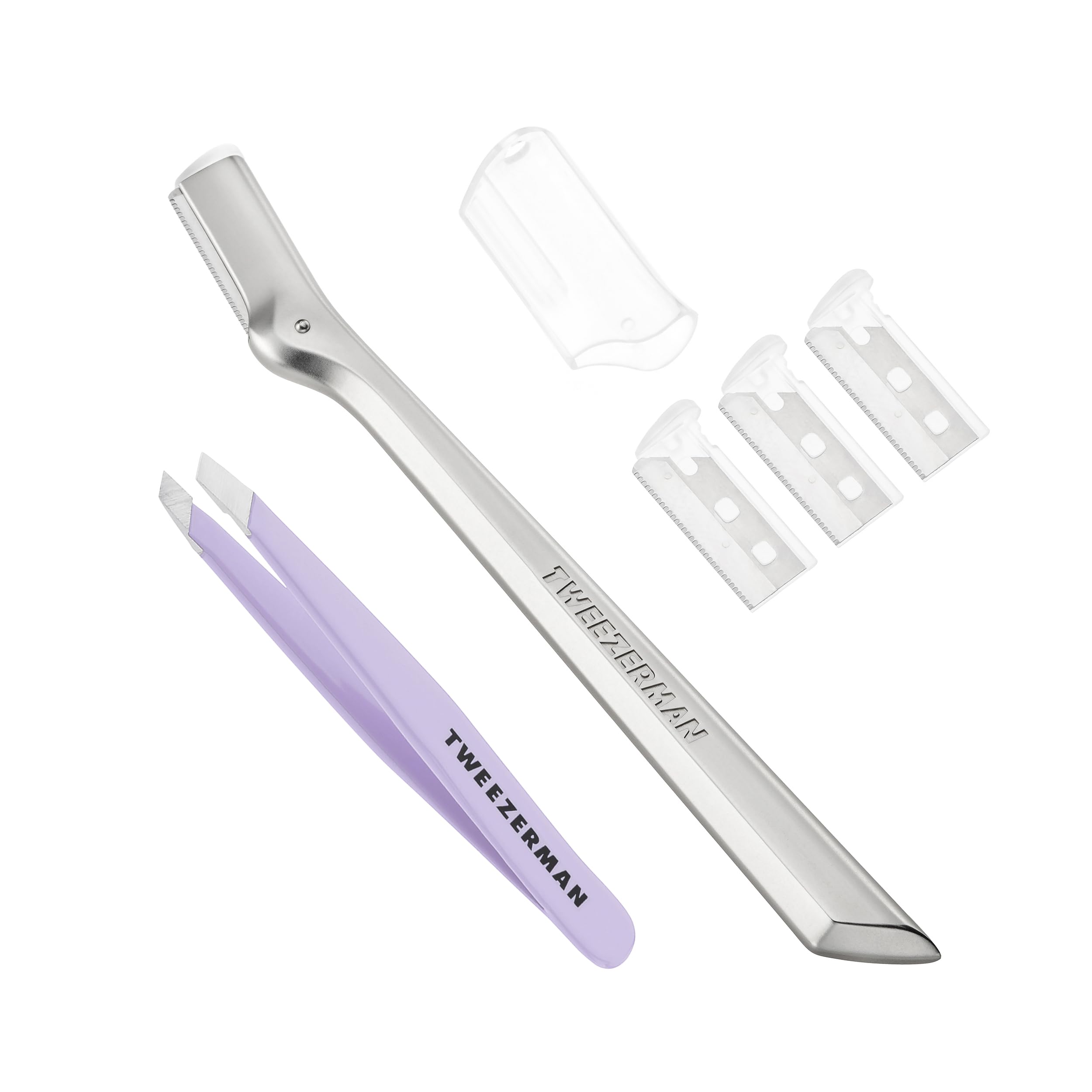 Sponsored Ad – Eyebrow Razor & Lavender Mini Slant Tweezer Set, Includes Brow Razor with 3 Replacement Blades & Lavender Mini Slant Tweezers, Amazon Exclusive, (Pack of 5)