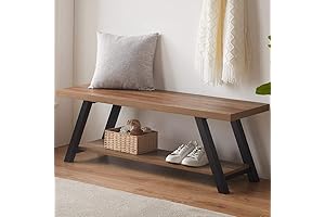 LVB Industrial Entryway Bench: Functional and Stylish Storage Solution