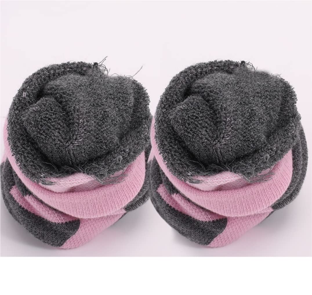 Warme Socken Skisocken Winter Warm Dicke Thermische Outdoor Sports Bergsteigen Lange Socken Füßlinge Winter (Blue : Purple, Size : 34 * 19 cm)