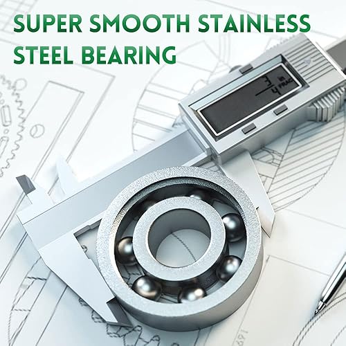 Miniatura 6 de Carrete de pesca Baitcasting, carretes de pesca Baitcaster con rodamientos de bolas de acero inoxidable 18+1BB, sistema de frenado magnético para
