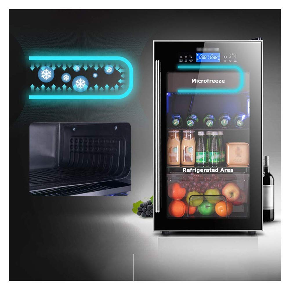 Gagalu Built-In Wine Cooler With Dual Cooling Zones, Free-Standing Beverage Refrigerator With Glass Door, Beverage Refrigerator For Home Bar Or Office on Fridge.com - View 3