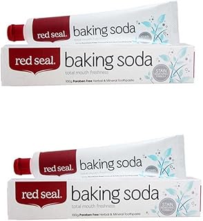 Red Seal Baking Soda Toothpaste – Neutralizes Plaque Acids, Nourishes, Protects Teeth & Gum Health Naturally & Cleans for ...
