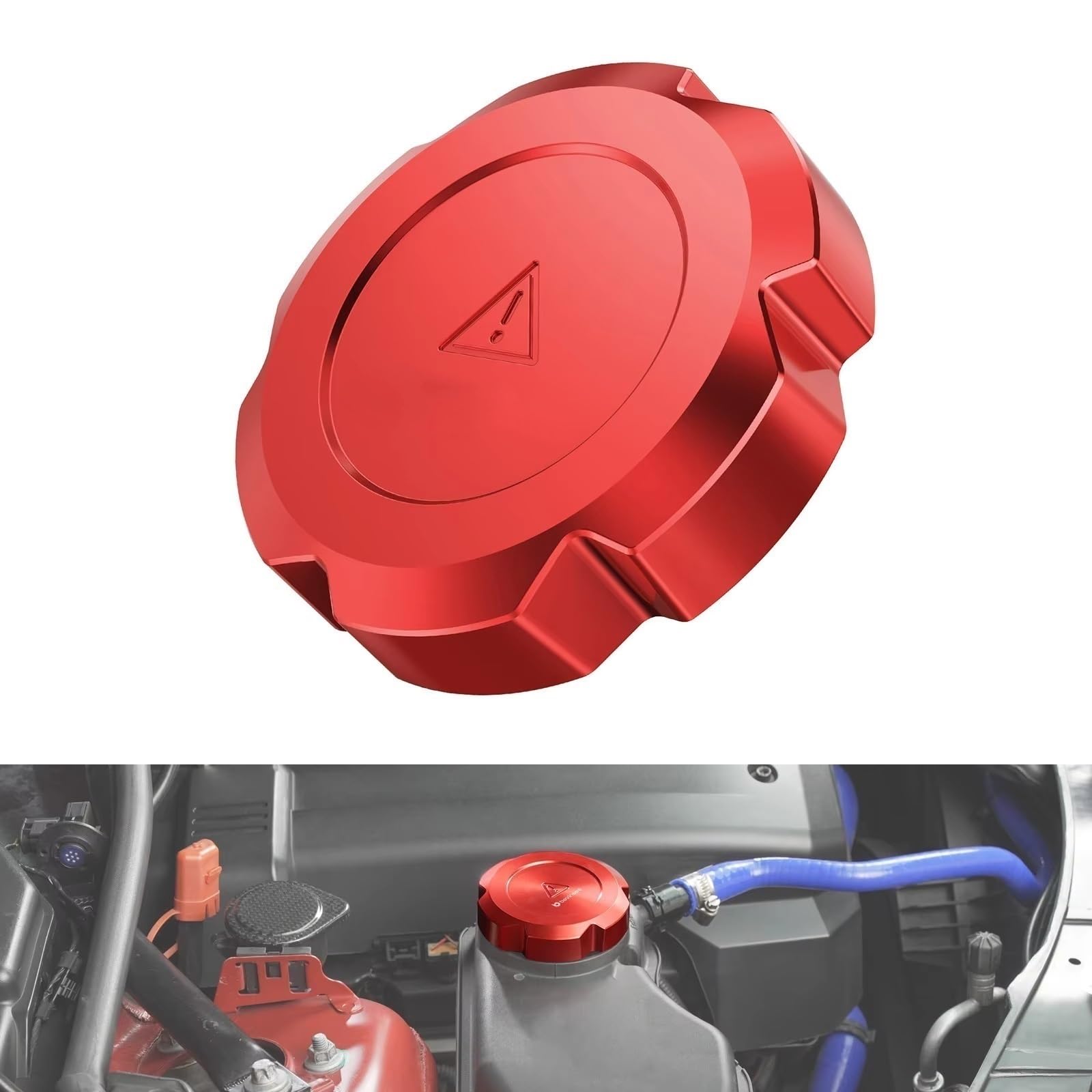 Valvole di espansione Compatibile Con BMW Z4 E89 2008-2016 | Tappo Serbatoio Liquido Refrigerante Radiatore Auto 17117521071(Red)