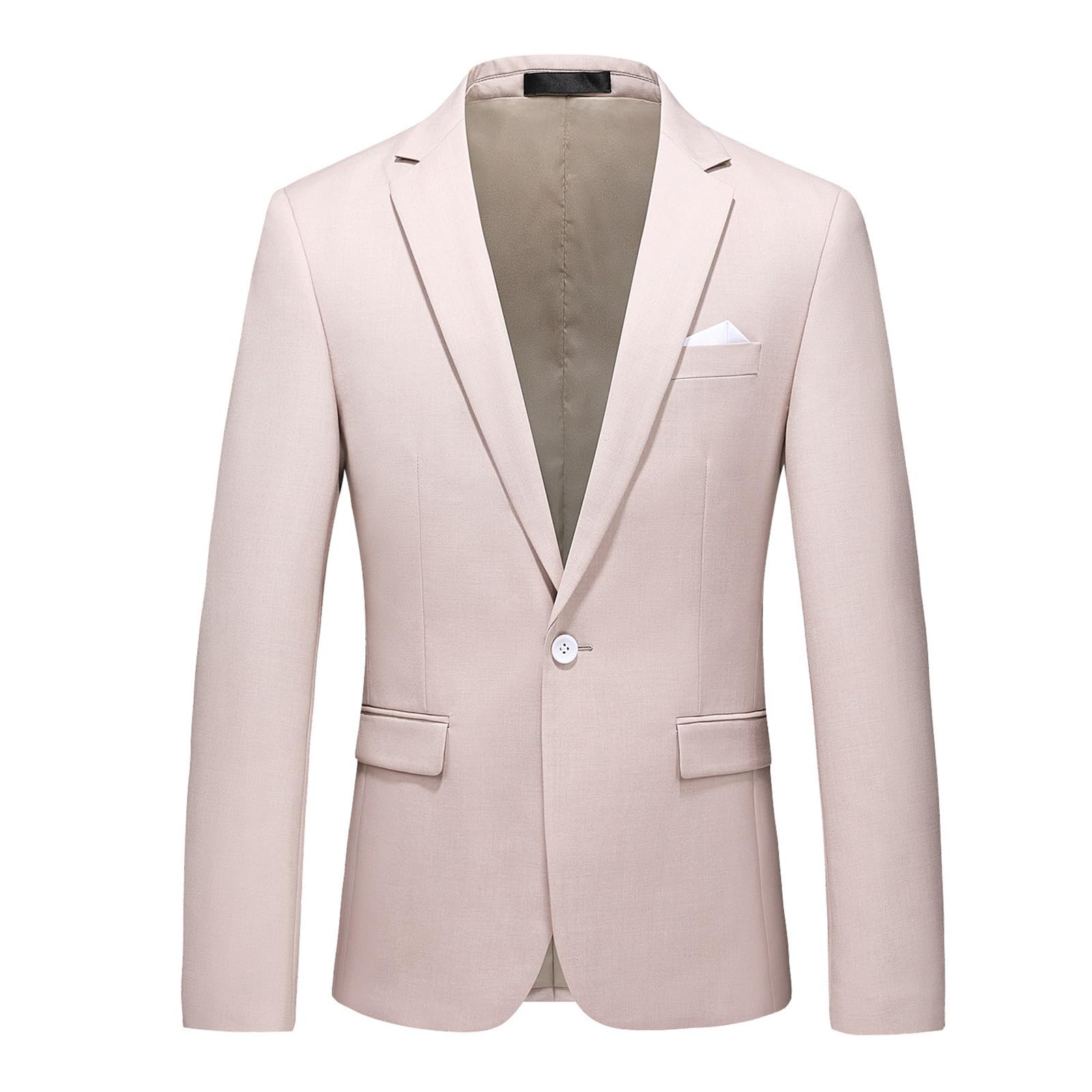 Americana Hombre Slim Fit, Abrigo de Negocios Informal Moderno para Hombre con diseño de un botón en Color sólido Elegante
