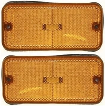 Side Markers Set of 2 Front Driver & Passenger for G/P 3500 85-96 for G1500/G2500 85-95 for P2500 85-89 for G3500 85-96 for P20 85-89 for P30 85-96 for P3500 85-96 r GM2550113 13467718