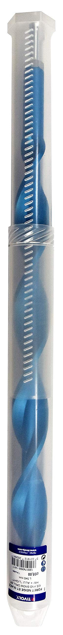 Tivoly 12001743800 Schnee- und Eisbohrer Technic, Sechskantschaft, für intensiven Gebrauch, Durchmesser 38 mm, Blau