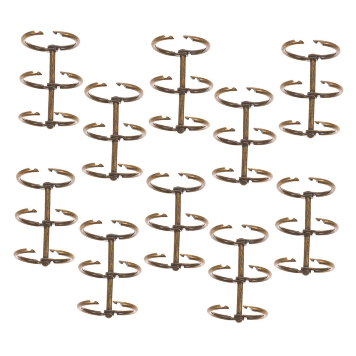 Operitacx 50pezzi Raccoglitori Sciolto Metallici Per Rilegatura Raccoglitori Per e Scrapbooking Pratici e