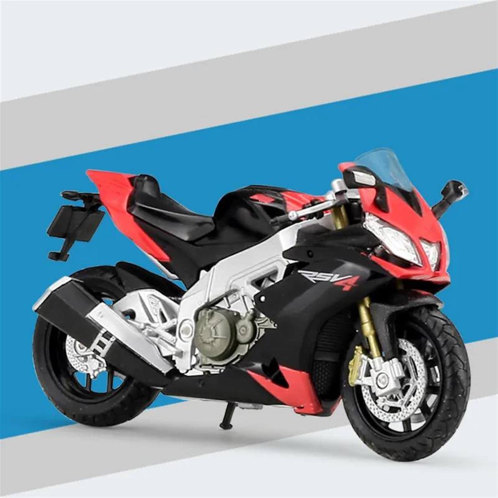 SEYXF Motorbike Toy 1/18 for Aprilia RSV 4 Factory Red-Black Motorcycle Model Toy Collection